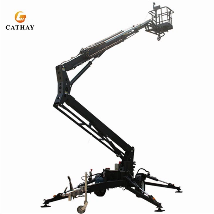 Aerial Work Trailer Boom Man Lift Platform